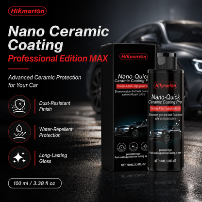 🚗Nano Ceramic Coating for Cars – Professional MAX 100ml Hydrophobic Paint Protector with Long-Lasting Gloss-TI