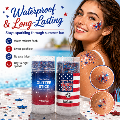 🗽4th of July Sparkle Glitter Wand🎊, Body & Hair Sparkle for Independence Day Party, Festival & Fun Holiday Look-TI