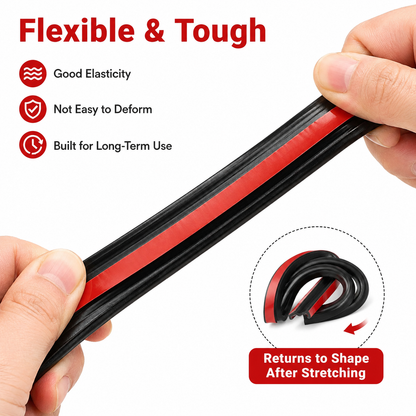 🚗20Ft T-Type Car Rubber Weather Stripping, Windshield Door Sunroof Seal for Cars & Trucks-TI