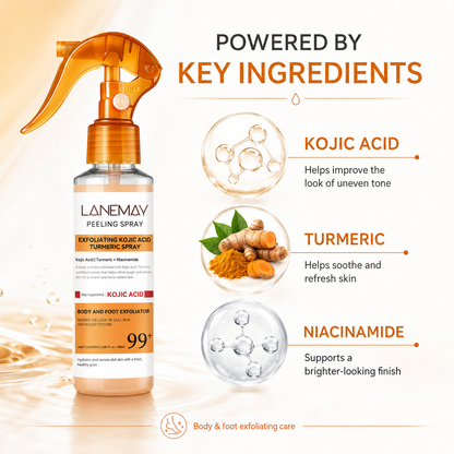 🫚Keratin Repair Turmeric & Kojic Acid Peel Spray 100ML🫧,Peel Treatment for Keratin Care, Pore Clearing & Skin Repair-TI
