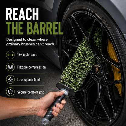 🚗Viking V+ Wheel Brushche🛞, Effective Tool for Wheel Deep Cleaning, 17 Inch Length,1 Pack-TI