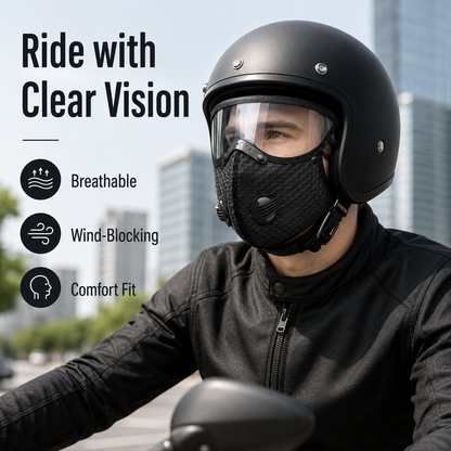 Riding protective mask-TI