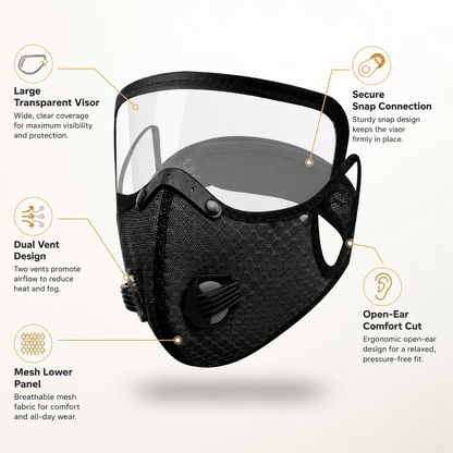 Riding protective mask-TI