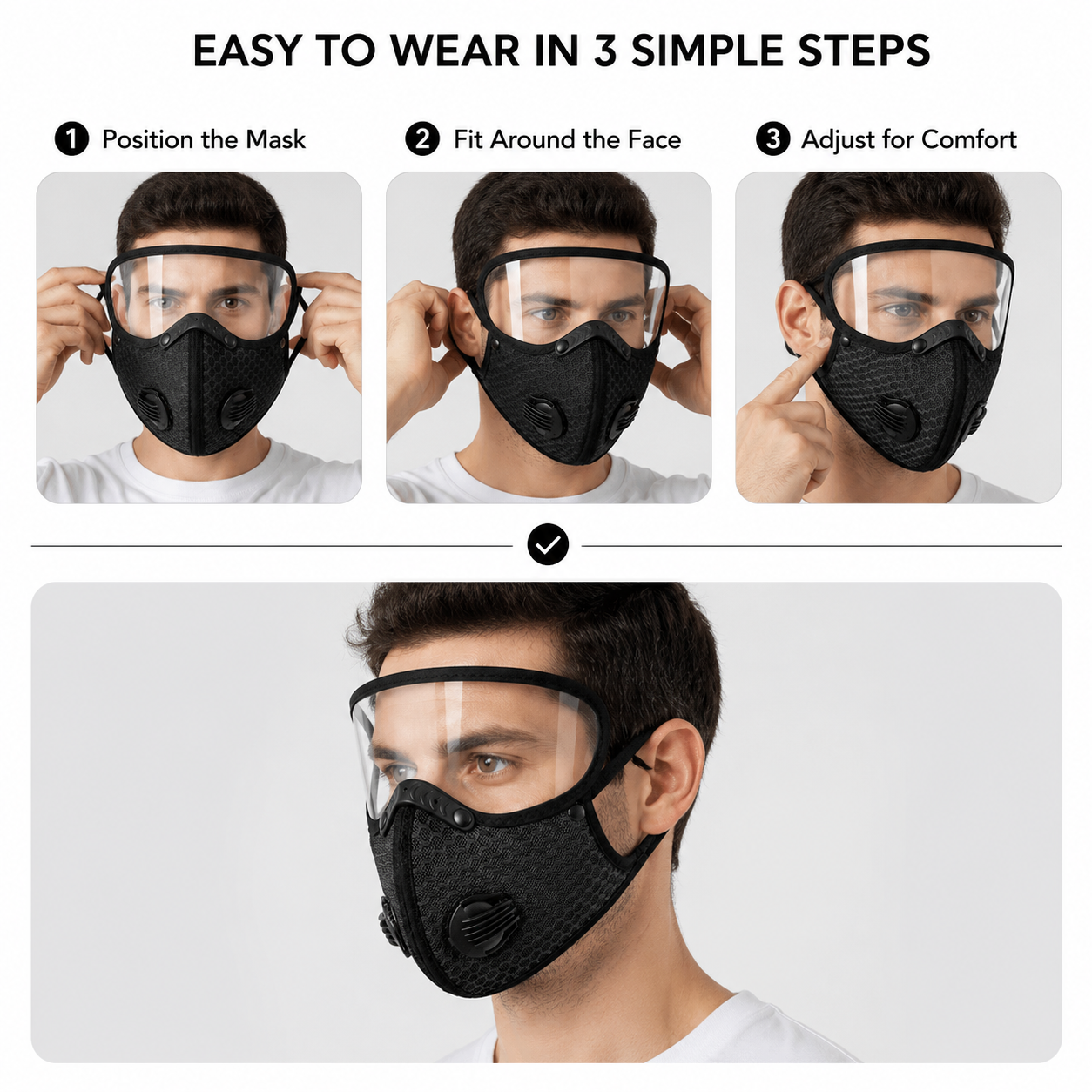 Riding protective mask-TI