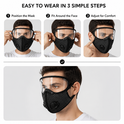 Riding protective mask-TI