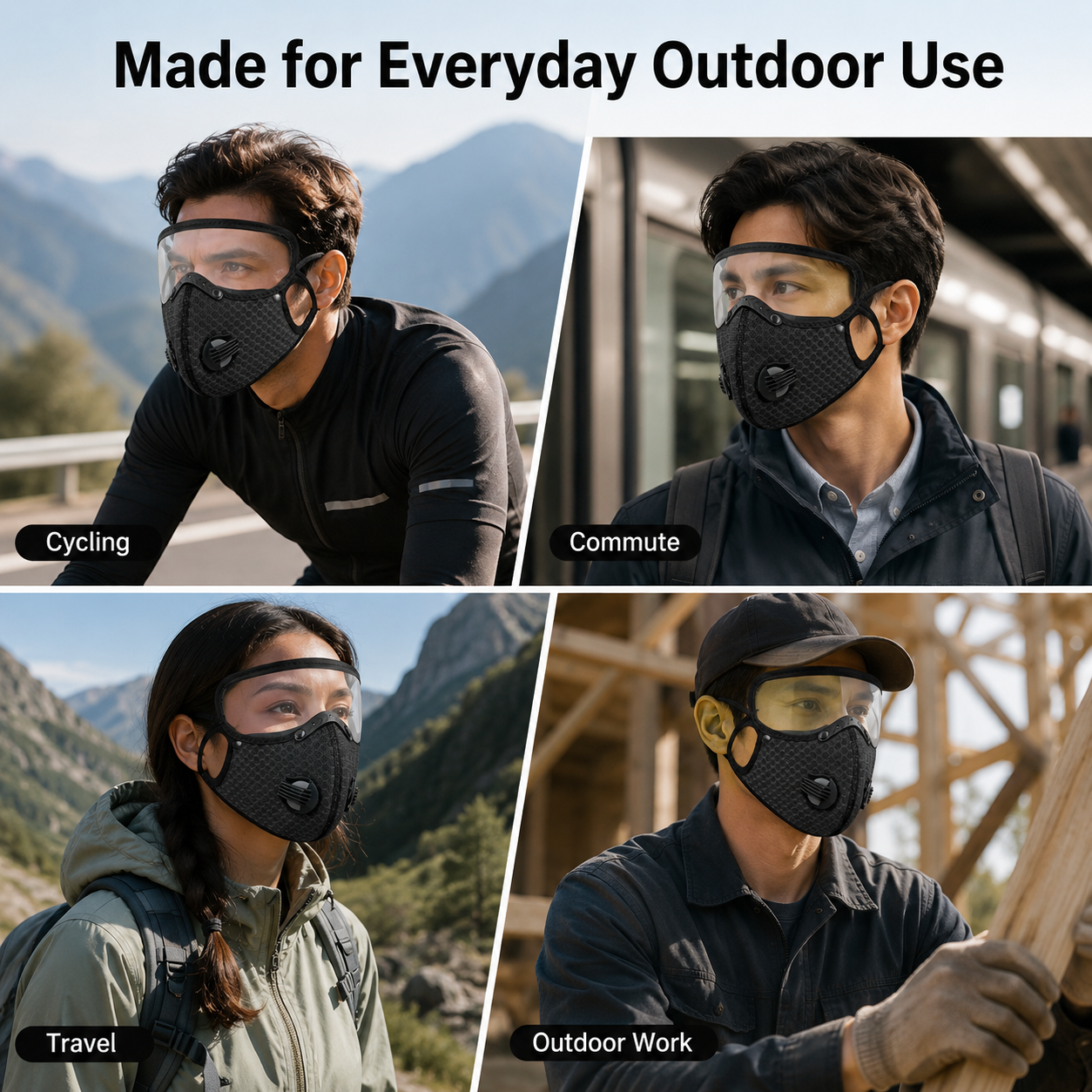 Riding protective mask-TI