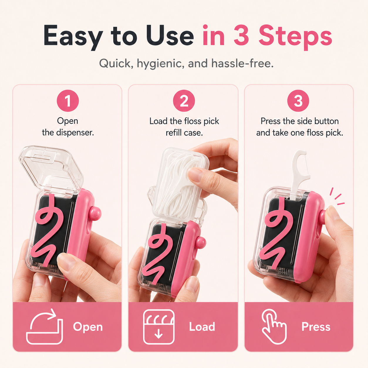 Press the toothpick storage box + 50 toothpicks-TI