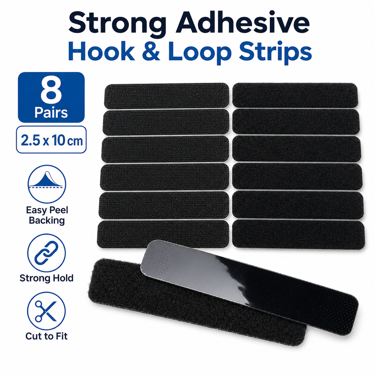 8 pairs Strong adhesive Velcro -TI