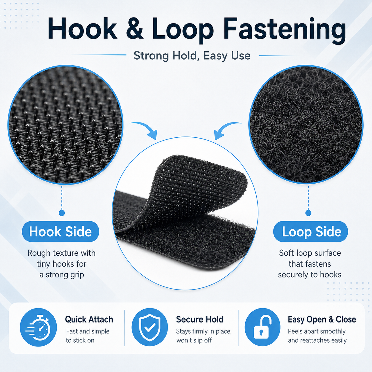 8 pairs Strong adhesive Velcro -TI