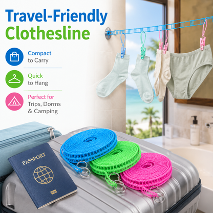 10M Extended clothes drying line-TI