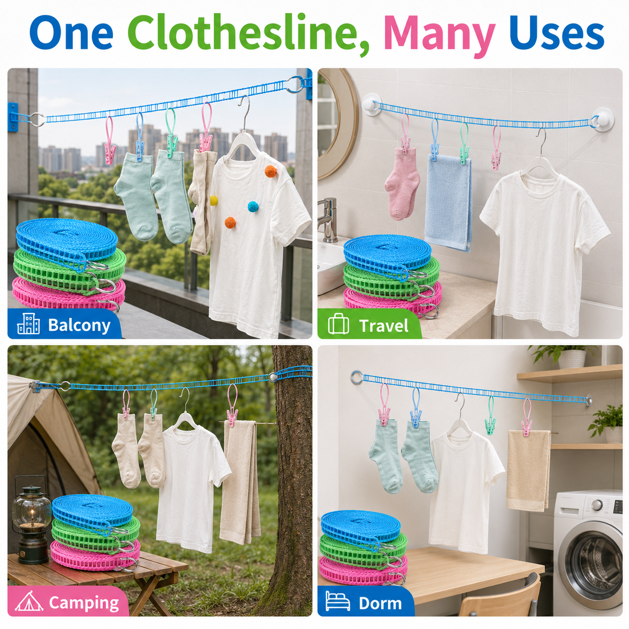10M Extended clothes drying line-TI