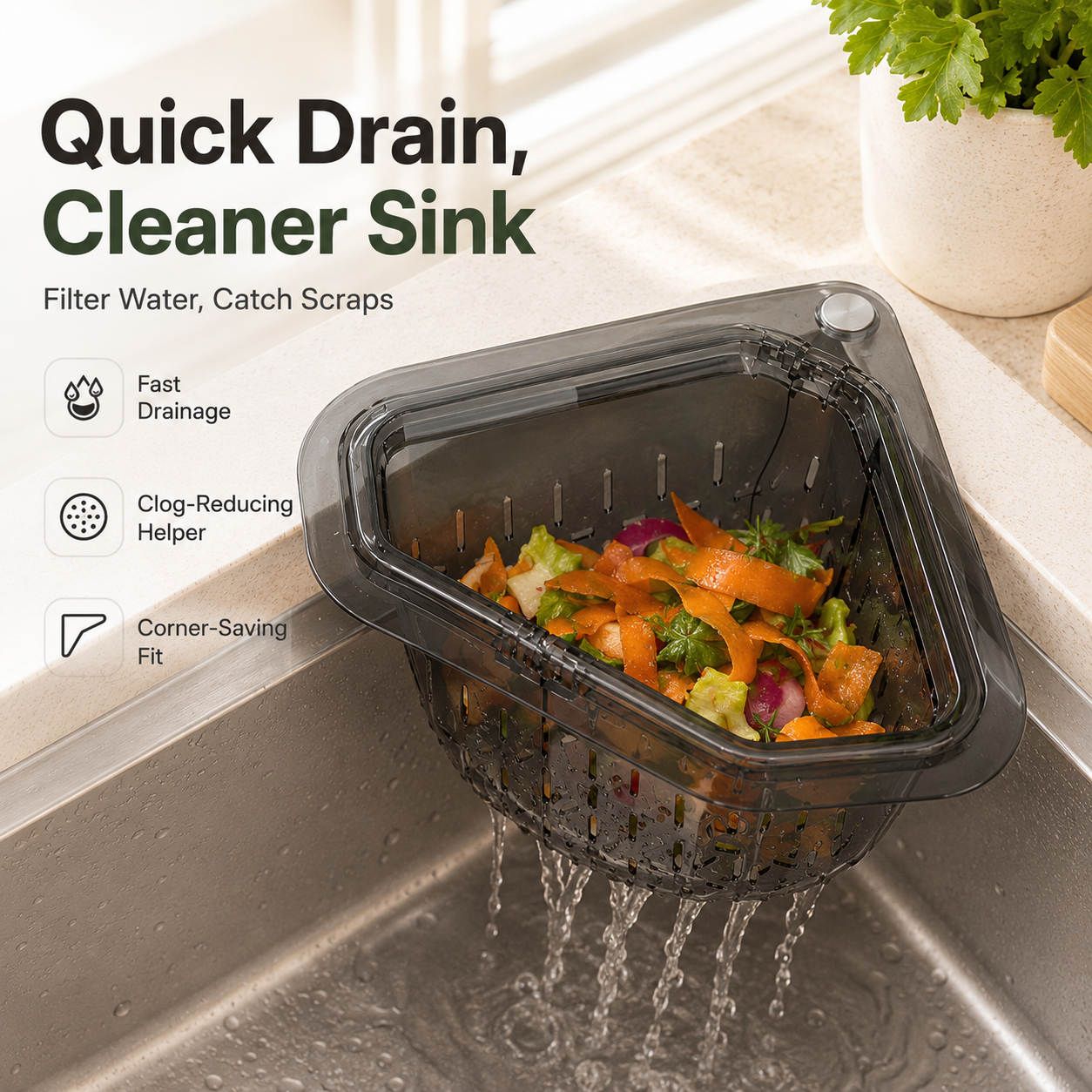 Magnetic water filter basket-TI