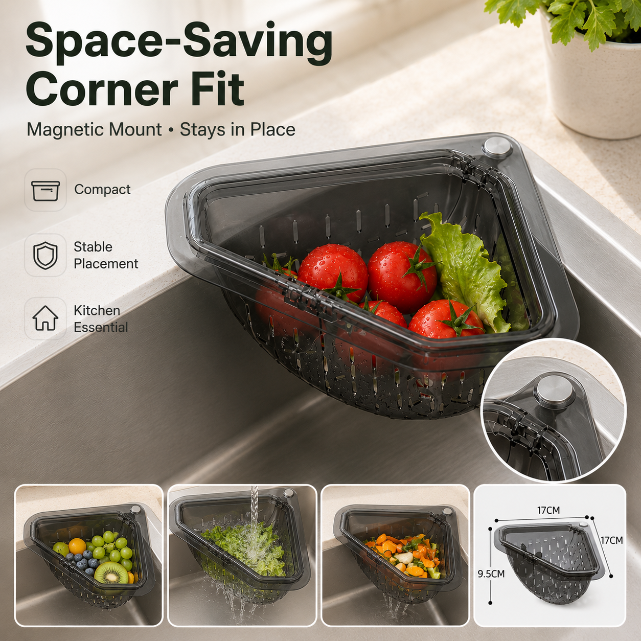 Magnetic water filter basket-TI