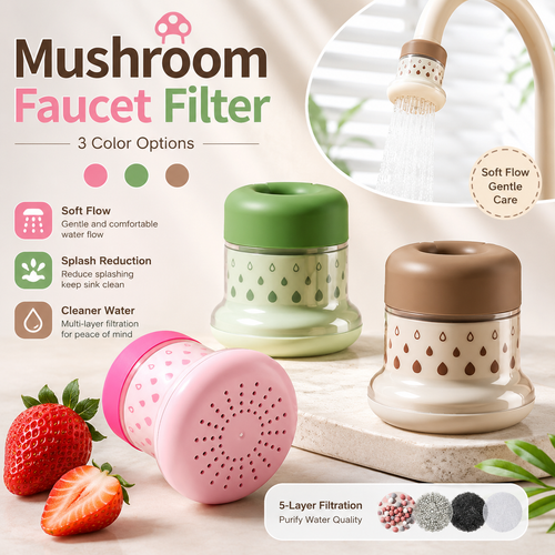 Mushroom-shaped faucet filter-TI