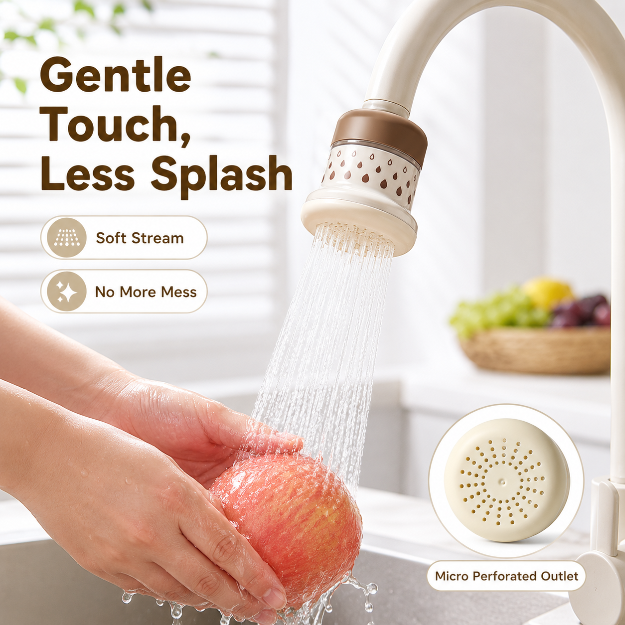 Mushroom-shaped faucet filter-TI
