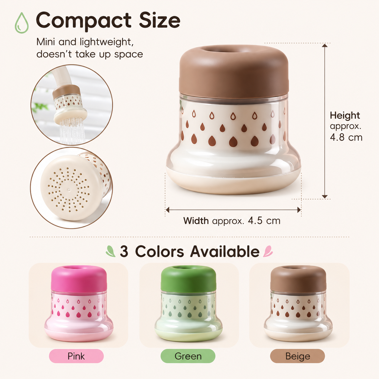 Mushroom-shaped faucet filter-TI