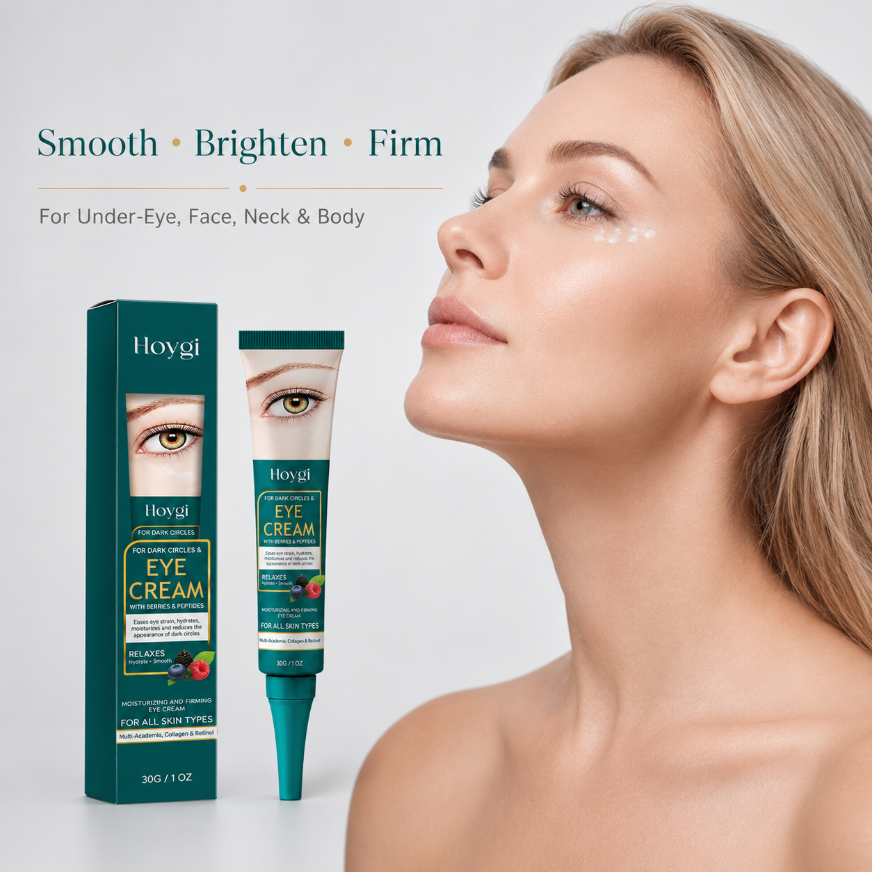 👁️Hoygi Collagen Berry Eye Cream, Anti Dark Circle Anti Aging Under Eye Treatment-TI