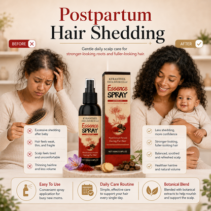 👱🏻‍♀️Polygonum Multiflorum Saffron Scalp Essence Spray🌿, Herbal Treatment for Gray Hair & Thinning Hair Loss-TI