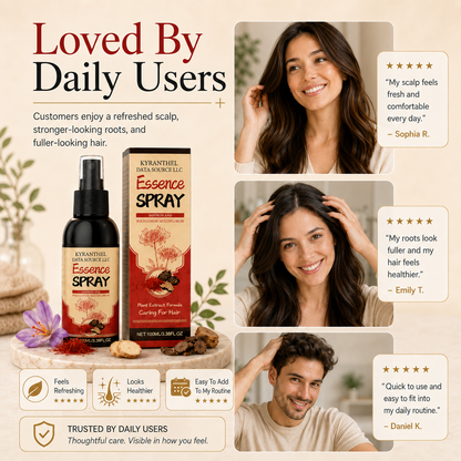 👱🏻‍♀️Polygonum Multiflorum Saffron Scalp Essence Spray🌿, Herbal Treatment for Gray Hair & Thinning Hair Loss-TI