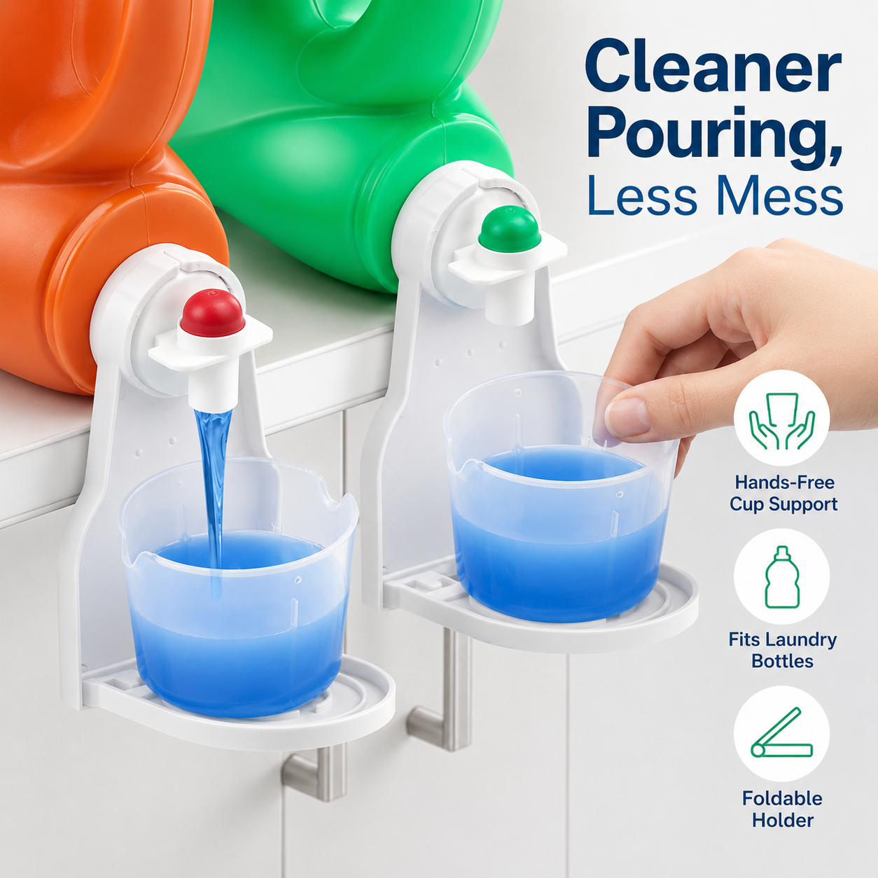 Detergent fixing bracket cup holder-TI