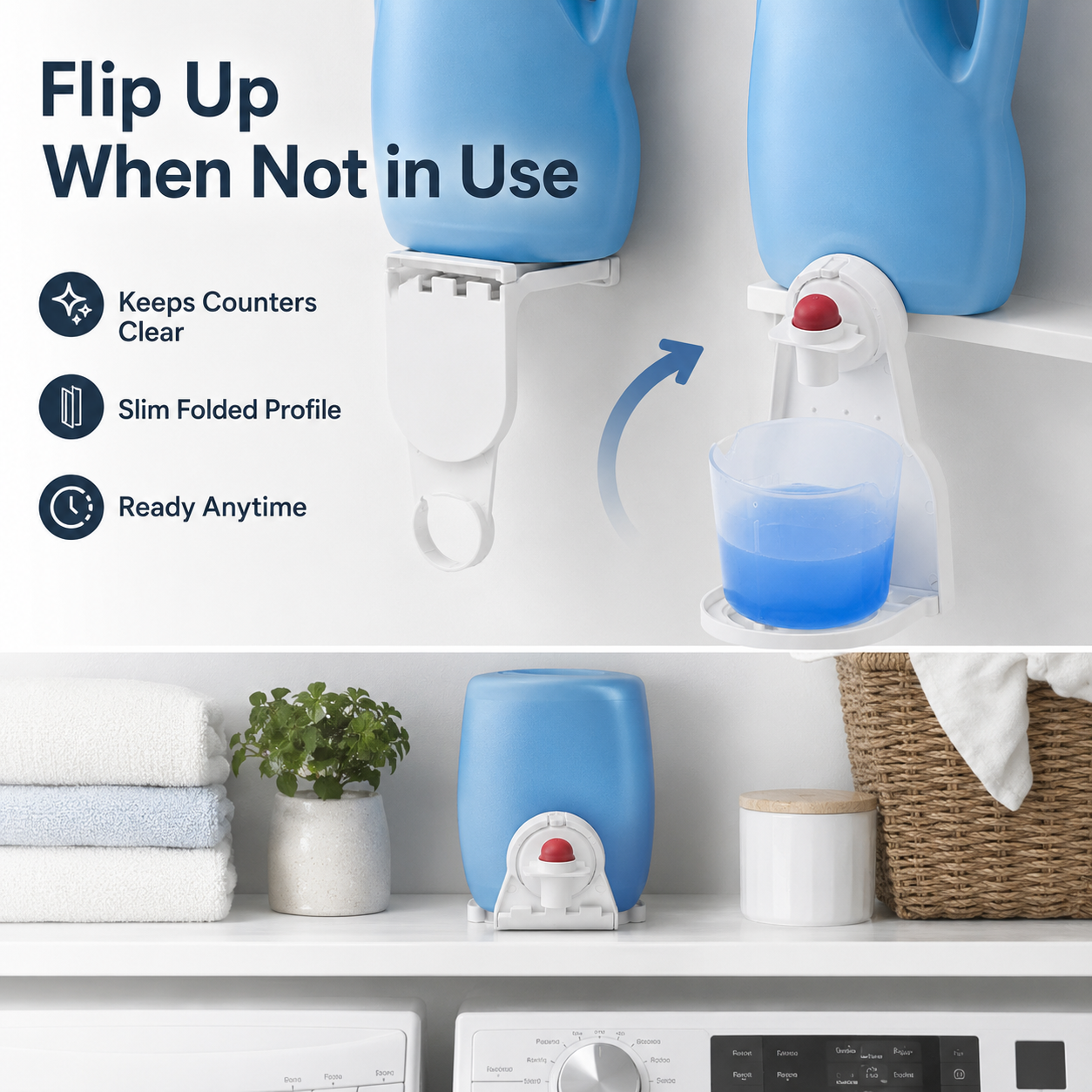 Detergent fixing bracket cup holder-TI
