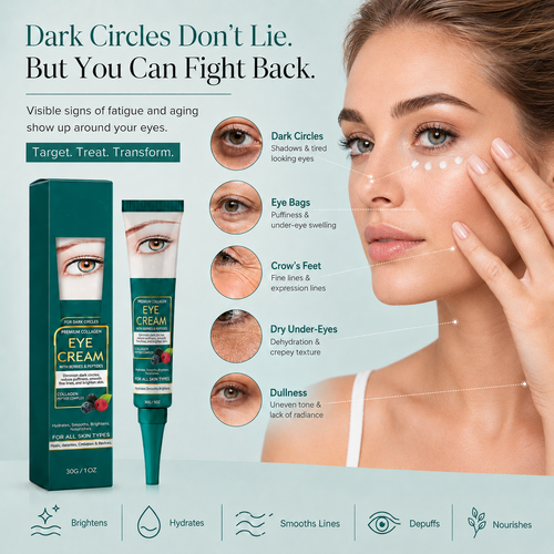 👁️Hoygi Collagen Berry Eye Cream, Anti Dark Circle Anti Aging Under Eye Treatment-TI