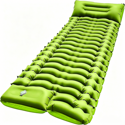 Ultra-Light Inflatable Camping Sleeping Pad with Built-in Foot Pump-TI
