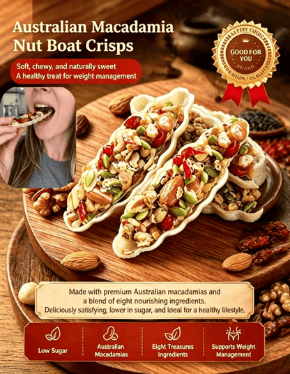 💖🎁Australian Nut Boat Cookies🎁💖, Mixed Nuts Filled Crispy Pastry, Popular Snack-LIN
