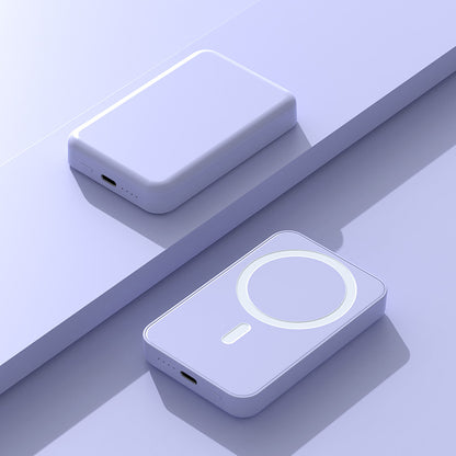 📱5000mAh Magnetic Wireless Power Bank for iPhone 12 to 17, Compatible with MagSafe Cases & Bare Phones, Portable Charger | Father's Day Gift-TI