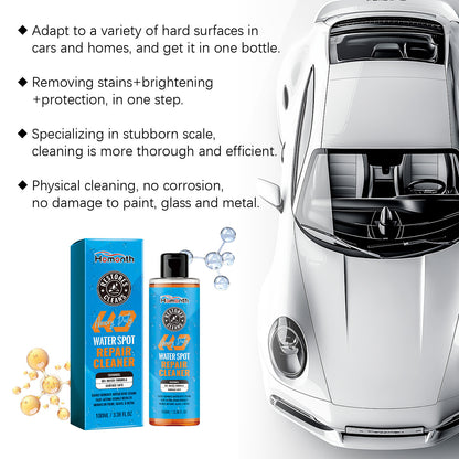 🚗Multi-Surface Water Spot Remover,Fast-Acting Car Detailing Cleaner for Windshield, Paint & Wheels-TI