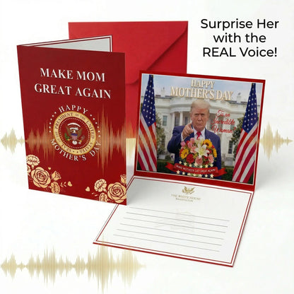 💌Make Mom Great Again✨, Trump Mother's Day Card, Hilarious Presidential Greeting Card for Mom Grandma-LIN