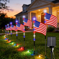 Solar energy American flag light - 24 pieces