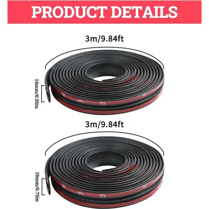🚗20Ft T-Type Car Rubber Weather Stripping, Windshield Door Sunroof Seal for Cars & Trucks-TI