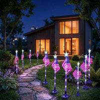 Solar energy American flag light - 16 pieces