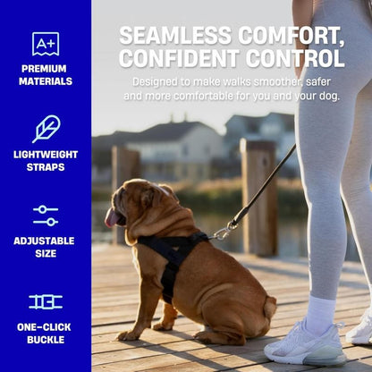 🐕No-Pull Dog Harness🐕 – Safe, Comfortable & Easy-to-Fit with Adjustable, Chafe-Resistant Straps for All Dogs-TI