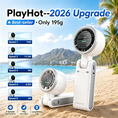 🌟 2026 Summer Portable Cooling Fan🥶，1200mAh Pocket Fan for Travel Festival Theme Park-TI