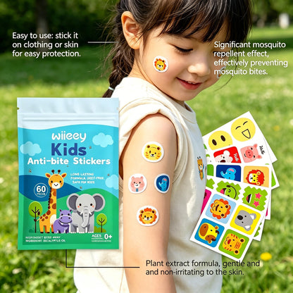 🚫🦟Summer Essentials🌞Natural Mosquito Repellent Patches for Kids & Adults, DEET-Free Anti-Bite Stickers-TI