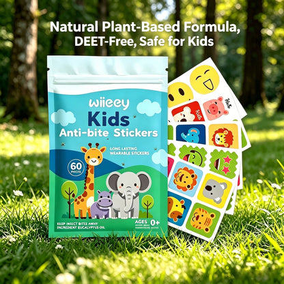 🚫🦟Summer Essentials🌞Natural Mosquito Repellent Patches for Kids & Adults, DEET-Free Anti-Bite Stickers-TI