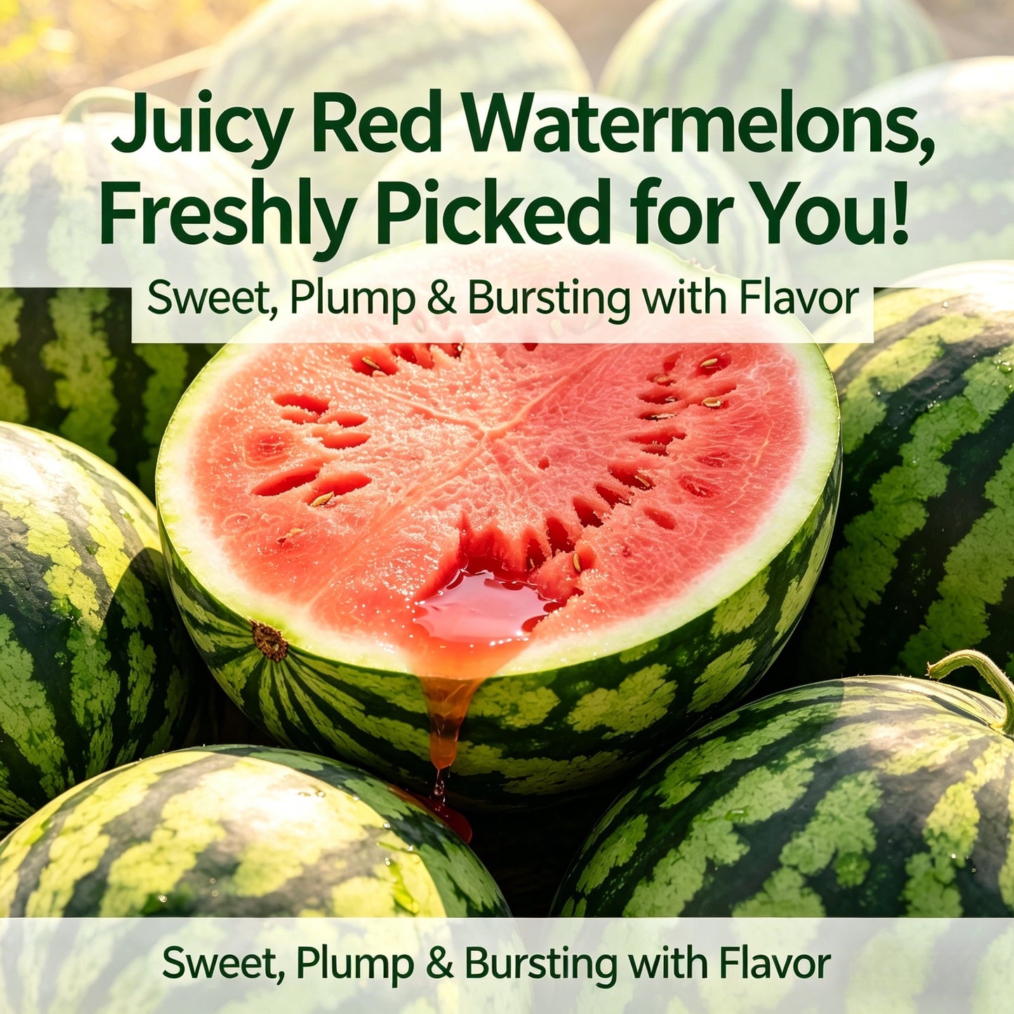 🍉Premium Watermelon Seeds🌿 - Grow Your Own Sweet Watermelons at Home | High Yield, Easy to Grow, and Fresh Harvest-LIN