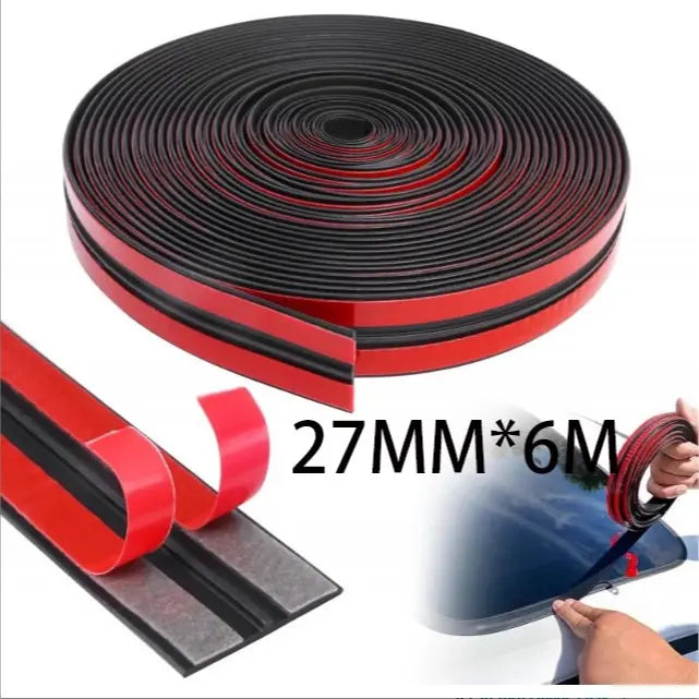 🚗20Ft T-Type Car Rubber Weather Stripping, Windshield Door Sunroof Seal for Cars & Trucks-TI