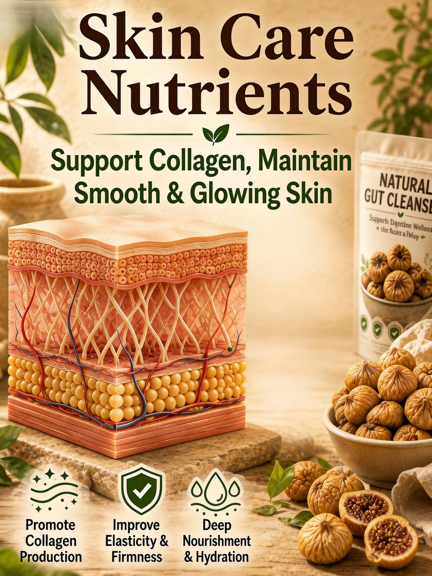 Natural Sun-Dried Figs – Sweet & Chewy Healthy Fruit Snack-TI