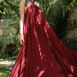 Exquisite Pleated Maxi Dress